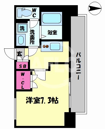 グランパシフィック北新町の間取り|グランパシフィック北新町　開放感ある間取