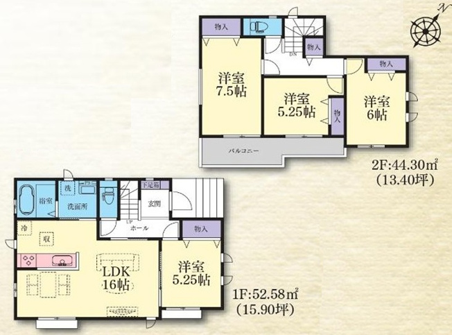 【間取り】 | 綾瀬市深谷中2丁目 新築戸建 全7棟