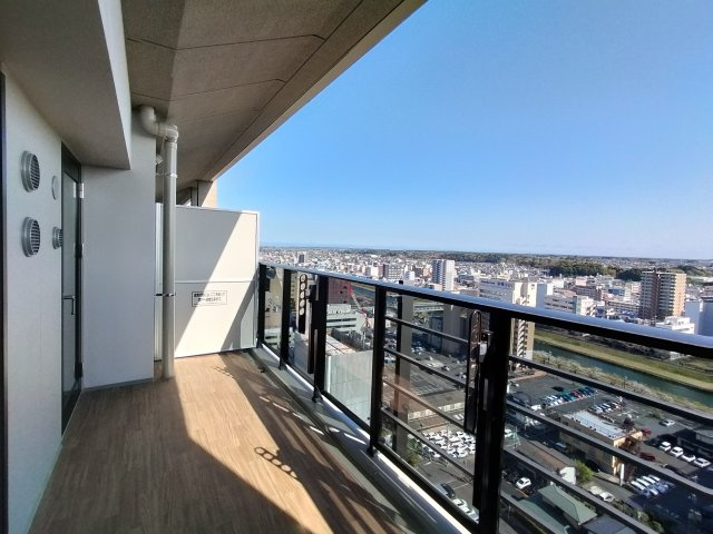 レーベン水戸ONE STATE TOWERのバルコニー
