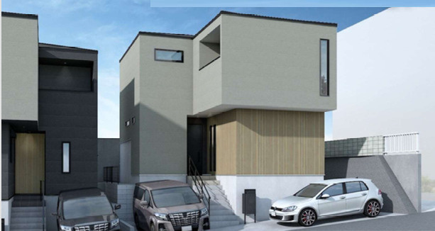 【外観パース】 | 座間市入谷東３丁目　新築戸建て　全２棟【仲介手数料無料】