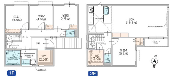 【間取り】 | 座間市入谷東３丁目　新築戸建て　全２棟【仲介手数料無料】