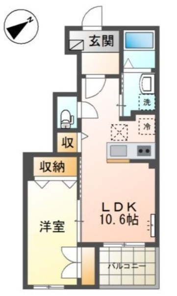 バリーズ弐番館の間取り