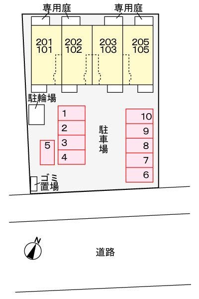 パークレジデンス湯山町　　刈谷市近郊の賃貸ならクラスホーム刈谷店の駐車場