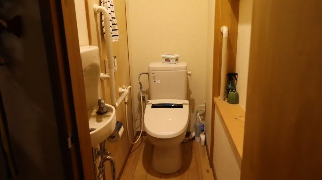平　中綱湖別荘のトイレ