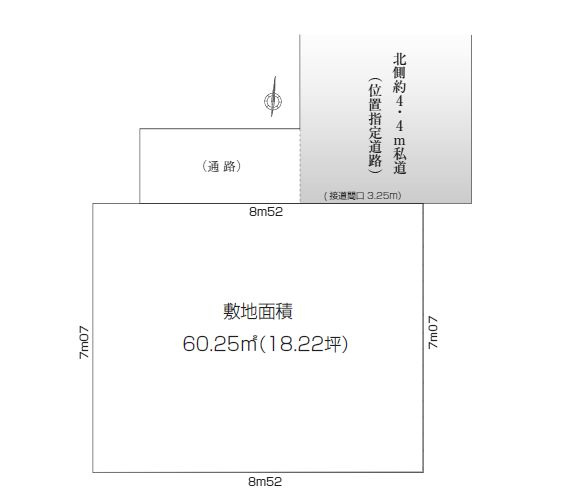 【区画図】 | 練馬区大泉学園町７丁目　新築戸建て | 住まう方の往来が中心となる、静かで落ち着いた前面道路
