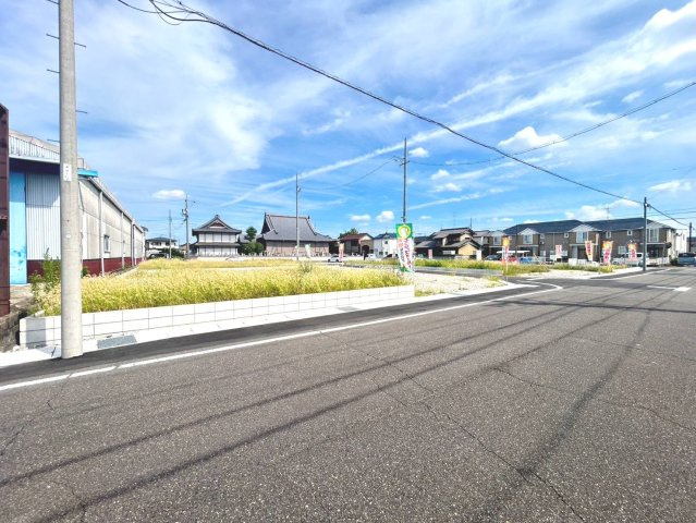 リーブルガーデン　一宮市第2木曽川町　全8区画分譲の外観|「現地（202●年●月●日）撮影」　
■全体写真　
■ヤマダ不動産　株式会社リライフ　