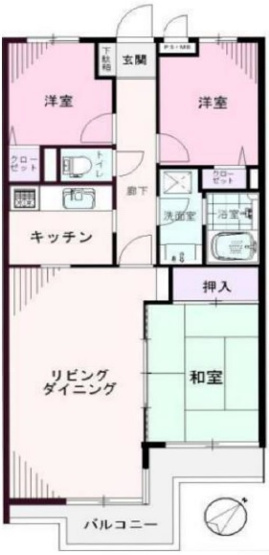 【間取り】 | セントエルモお花茶屋