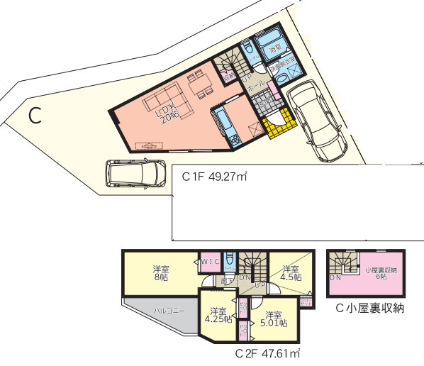 藤沢市稲荷１丁目　新築戸建　C号棟