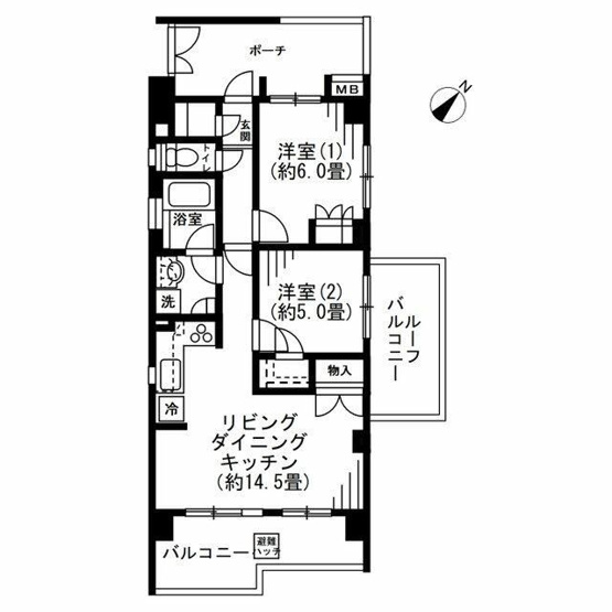 【間取り】 | エクセレントスクエア相模大野