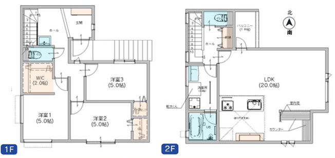 【間取り】 | 座間市入谷東３丁目　新築戸建て　全２棟【仲介手数料無料】
