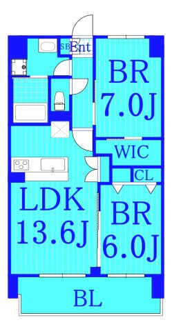 ブルーブラン新横浜の間取り