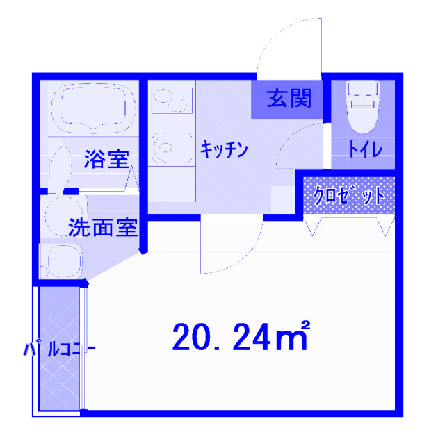 アーク プレイス大和田Ⅱの間取り