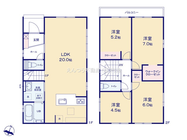 白砂町1期の間取り