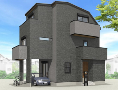 エムズガーデン上ノ島町2丁目新築一戸建て│3LDK+駐車1台可