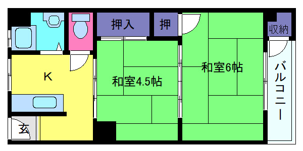 湊川第１マンションの間取り