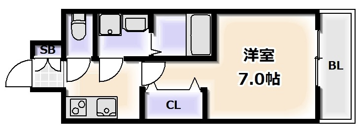 レジュールアッシュあびこの間取り