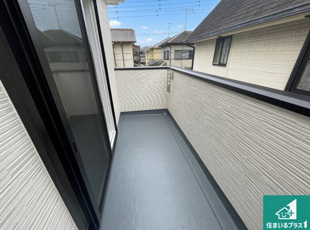 加古川市平岡町一色　第11期　新築一戸建てのバルコニー|日当たりのよいバルコニー！お部屋が開放的に！