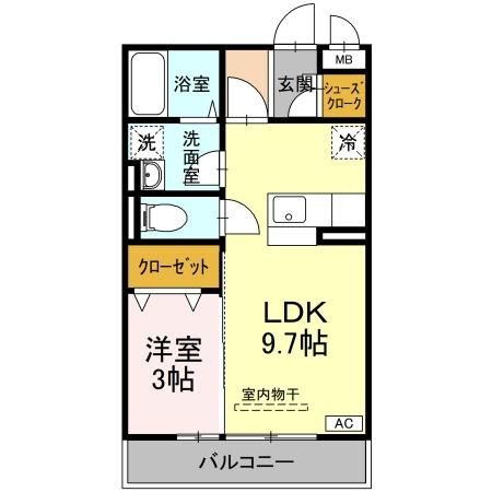セジュールスクエアの間取り