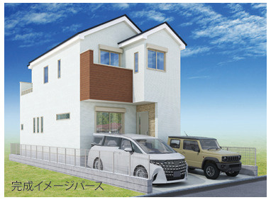 【外観パース】 | 綾瀬市大上4丁目 新築戸建て 全1棟【仲介手数料無料】 | 海老名市を中心に地域密着で営業♪不動産のことなら「大樹不動産」へ