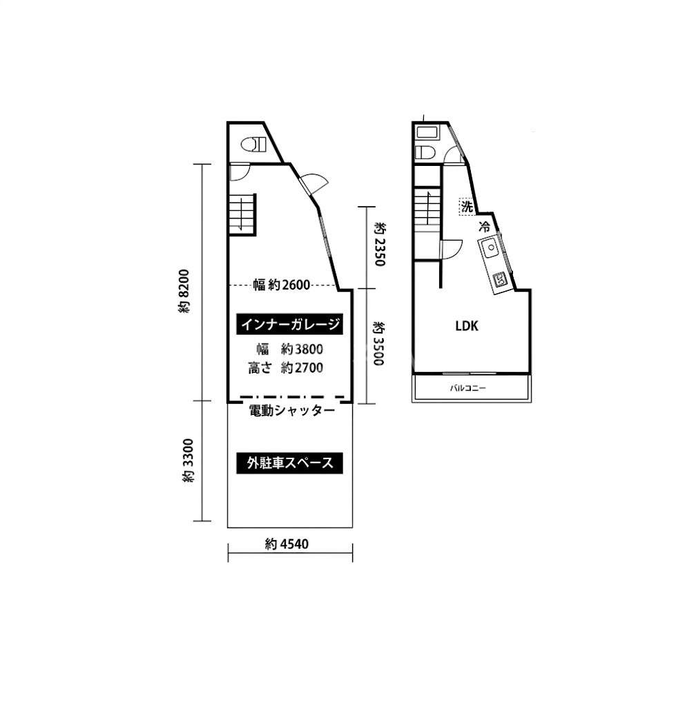 守口市大日町４丁目貸倉庫・店舗の間取り