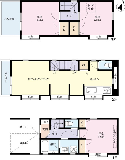 【間取り】 | 渋谷区本町１丁目戸建