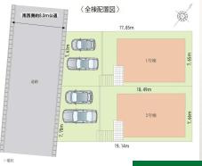 蓮田市馬込1期　新築一戸建て　01　クラフトピットの区画図|全2区画