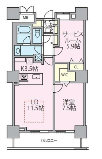 ロイヤルパークスタワー南千住の間取り