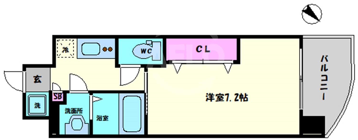 ラグゼ弁天町の間取り|ラグゼ弁天町　間取り