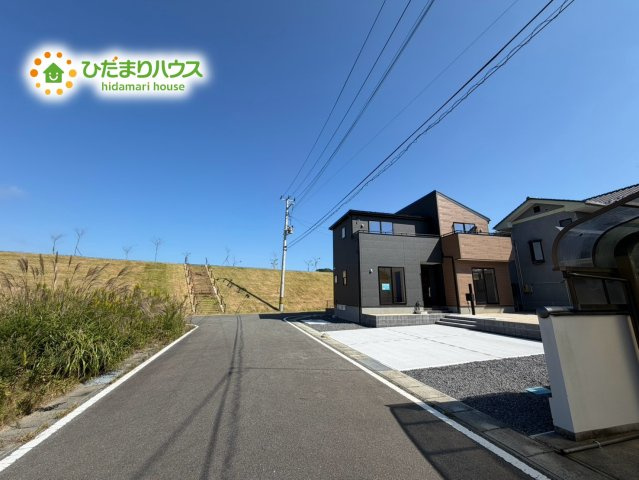 いわき市久之浜町第5　新築戸建の前面道路含む現地写真|前面道路幅6ｍ☆車の出入りもラクラクできちゃいます(^^♪