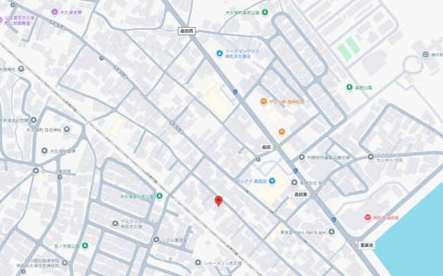 明石市大久保町大久保町3期（全5棟）1号棟の地図