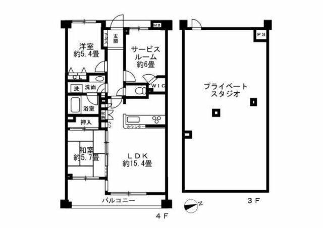 【間取り】 | ランドシティ玉川学園ロイヤルテラス