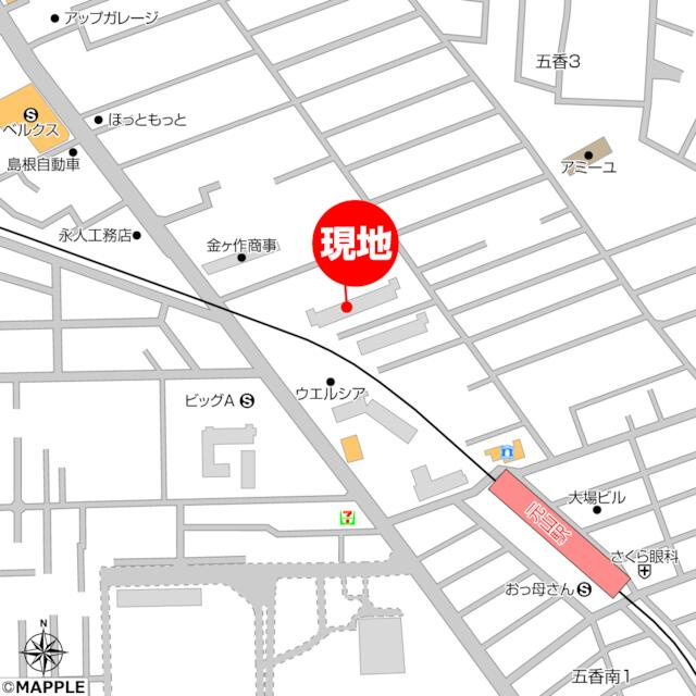 部屋番号：410の地図