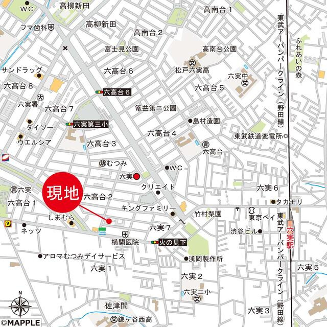 ライフプラザ六実の地図