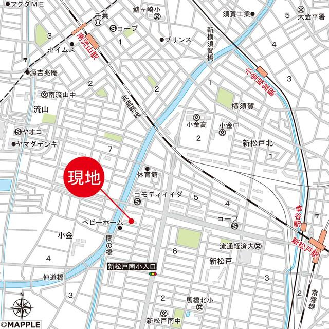 サンライトパストラル弐番街Ｃ棟の地図