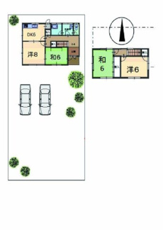 【間取り】 | 大津市比叡平貸家
