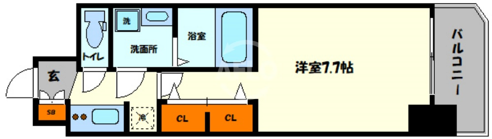 S-RESIDENCE堺筋本町Unoの間取り|S-RESIDENCE堺筋本町Uno　間取り