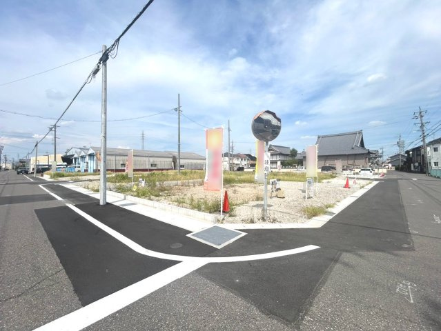リーブルガーデン　一宮市第2木曽川町　全8区画分譲の外観|「現地（202●年●月●日）撮影」　
■全体写真　
■ヤマダ不動産　株式会社リライフ　