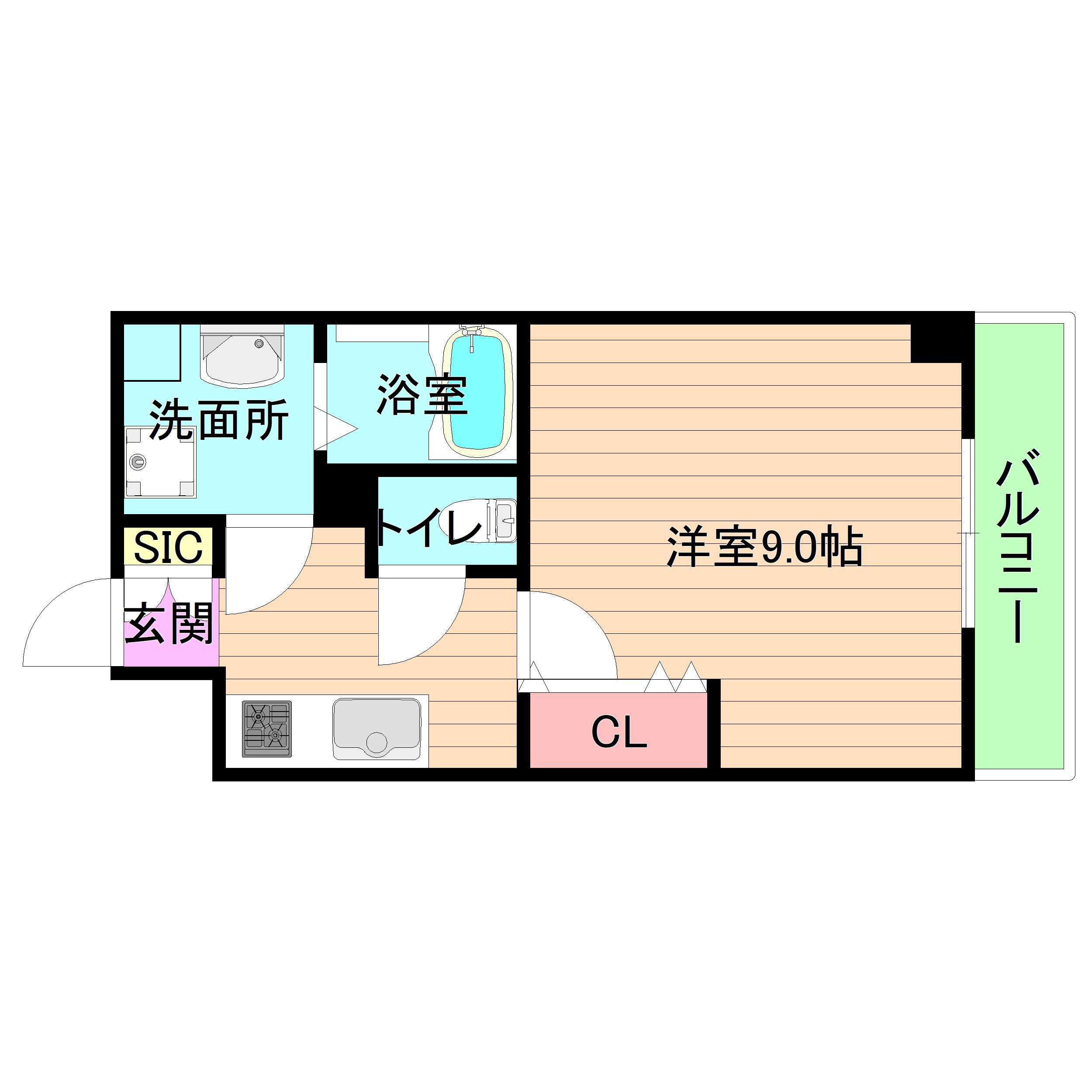 大阪市都島区都島中通２丁目の賃貸マンションの間取り