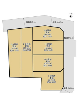 【土地図】 | 枚方市茄子作2丁目　売り土地