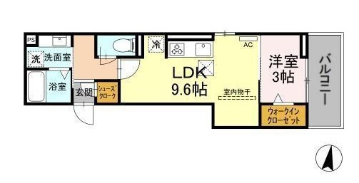 【間取り】 | ベンティ明治【名古屋市賃貸・BSCS】