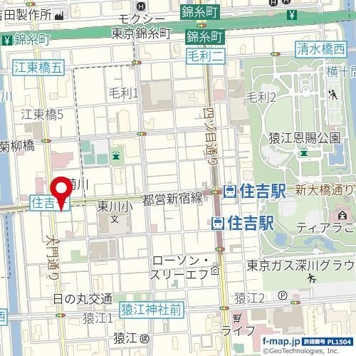 ブライト住吉の地図