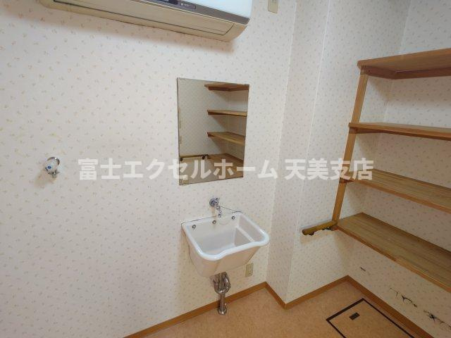 コーポラス清水丘の洗面所