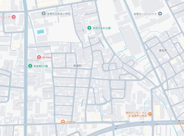 宝塚市末成町　新築一戸建ての地図