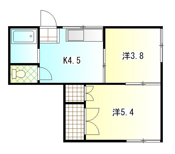 【間取り】 | 仲六郷ハイツ