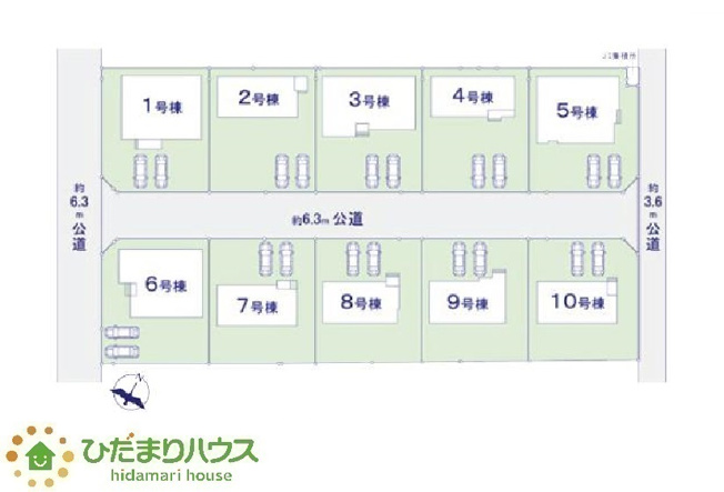 【区画図】 | 水戸市住吉町4期　新築戸建　9号棟 | 閑静な住宅街にございます。
