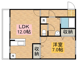 【間取り】 | ヴィアステージ清原台B