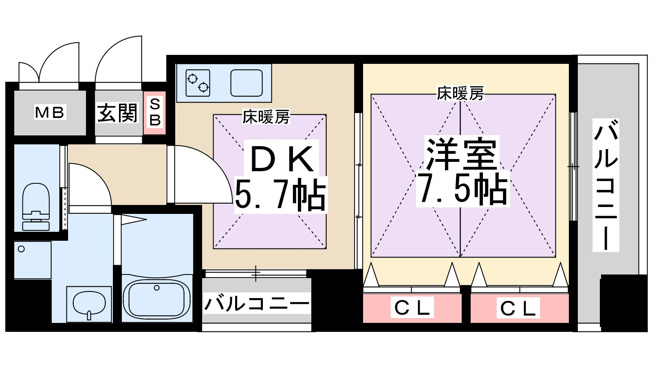 【間取り】 | ノルデンハイム江坂3