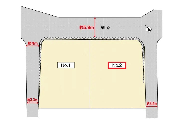 安佐南区相田５丁目の土地図