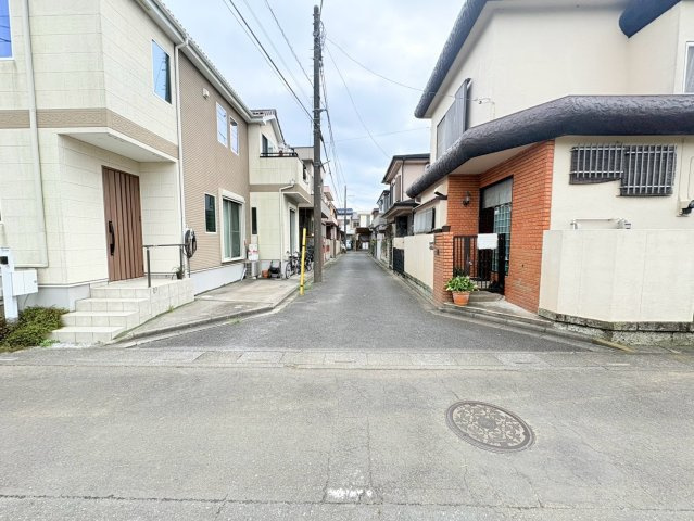川越市山田　建築条件なし売地　東武東上線『川越駅』バス15分　【山田小学区】の前面道路含む現地写真