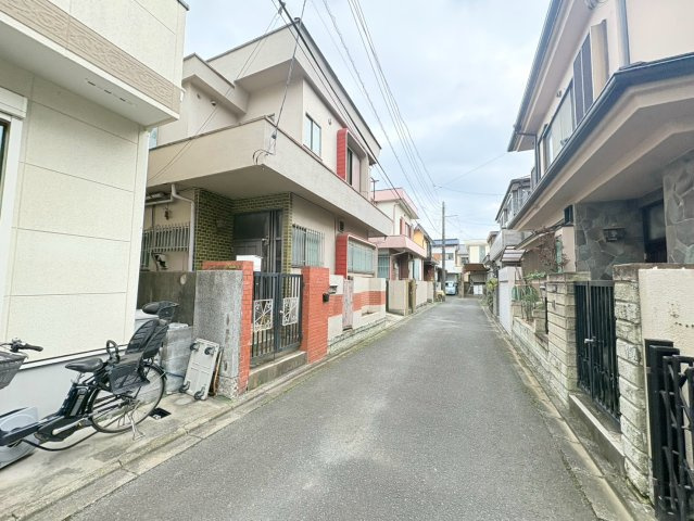 川越市山田　建築条件なし売地　東武東上線『川越駅』バス15分　【山田小学区】の前面道路含む現地写真
